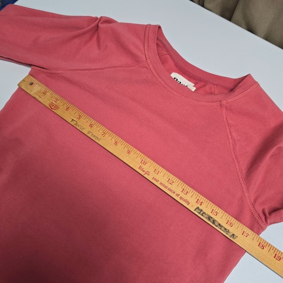 Pact Sweatshirt Womens Small Pink Long Sleeve Cinch Pullover Everyday Staple - Picture 9 of 12